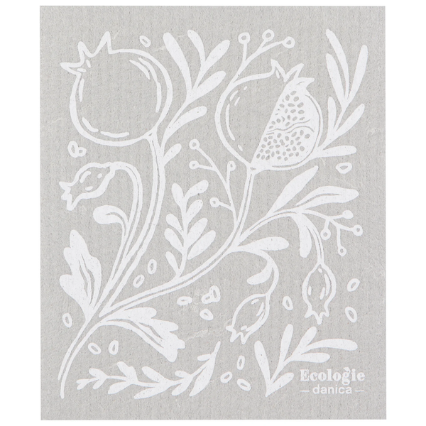 Now Designs Swedish Sponge Dishcloth, Pomegranates (ESW2675D)