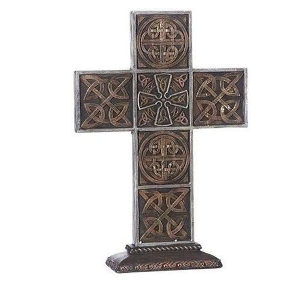 Roman Thick Celtic Knot Cross, 13.5" (12882)