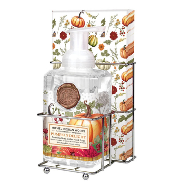 Michel Design Works Foaming Hand Soap & Napkin Set, Pumpkin Delight (809427)