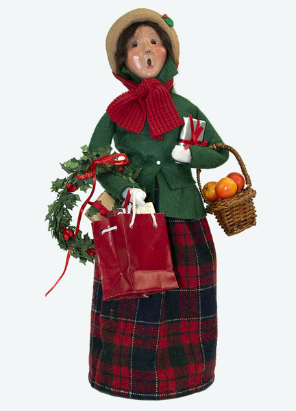 Byers' Choice Caroler, Shopping Woman - 13" (1241W)