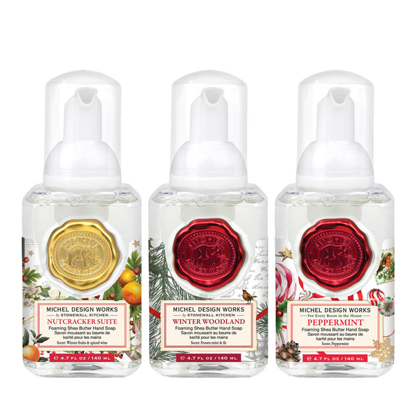 Michel Design Works Mini Foaming Hand Soap Set, Wintertime Whimsy (819071)