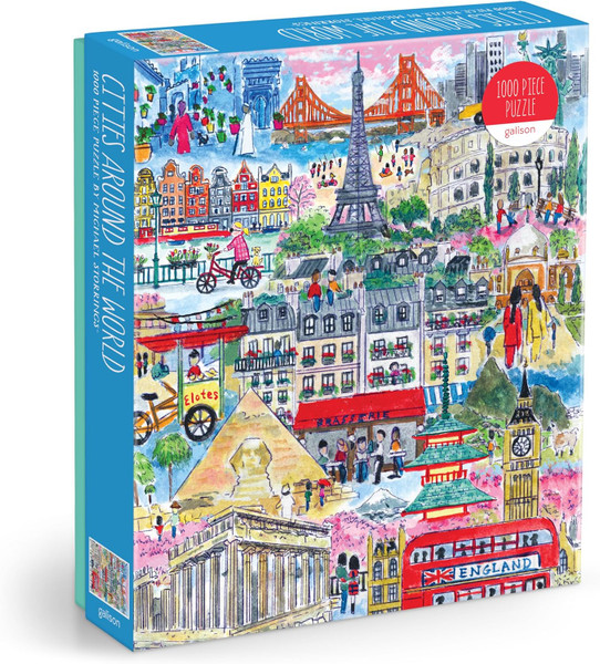 Galison Michael Storrings Cities Around The World – 1000 Piece Jigsaw Puzzle