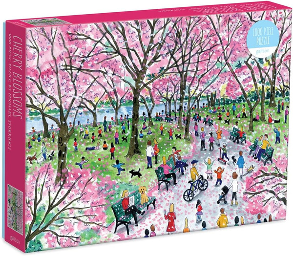 Galison Michael Storrings Cherry Blossoms 1000 Piece Jigsaw Puzzle