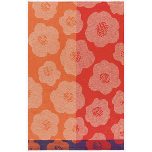 Now Designs Jacquard Dishtowel, Poppy (JKT3176D)