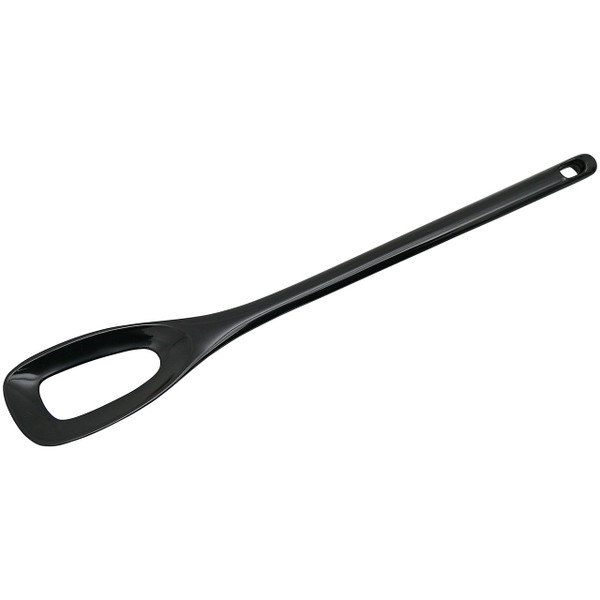 Gourmac 12" Melamine Mixing Spoon with Hole, Black (3511BK)