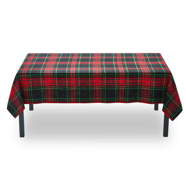 TAG Tablecloth, Christmas Plaid - 96" x 60" (G20259)