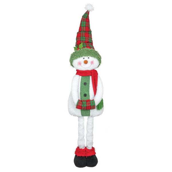 Hanna's Handiworks Stretch Leg, Snowman - Plaid Hat (14211A)