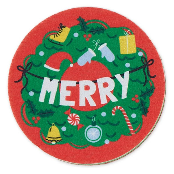 Design Imports Sponge, Oh What Fun - Wreath (755533A)