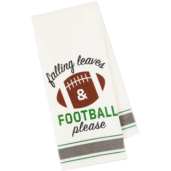 Design Imports India Home Team Dishtowel, Falling Leaves (756141B)