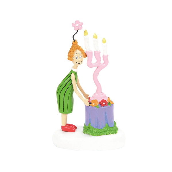 Department 56 Grinch Village Figurine, Auntie Who Sets a Centerpiece (6013652)