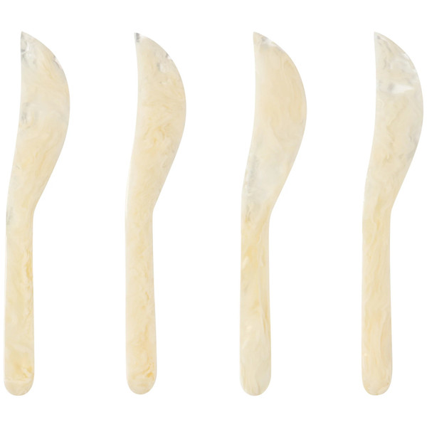 Now Designs Resin Spreaders, Ivory - Set of 4 (HSV3922D)