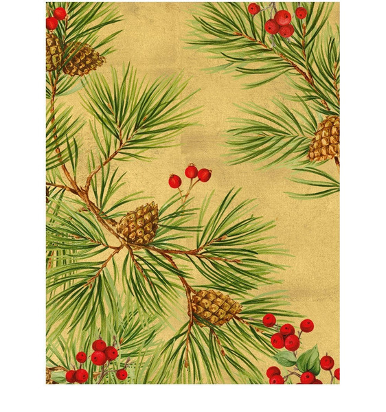 Caspari Boxed Christmas Cards, Evergreen & Berries - Box of 15 cards & envelopes (105212) Caspari Boxed Christmas Cards, Evergreen & Berries - Box of 15 cards & envelopes (105212)