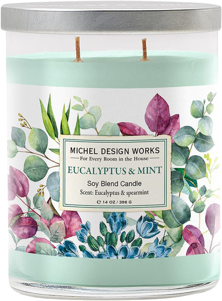 Michel Design Works Tumbler Candle, Eucalyptus Mint - 14 oz. (880365) Michel Design Works Tumbler Candle, Eucalyptus Mint - 14 oz. (880365)