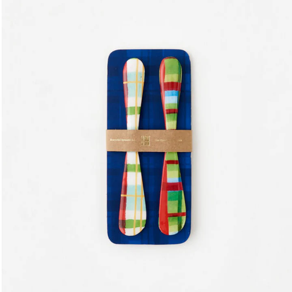 One Hundred 80 Degrees Spreader, Holiday Plaid - Set of 2 (IN0637)