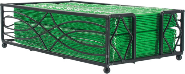 Boston International Guest Towel Black Caddy - Wave (BID159)