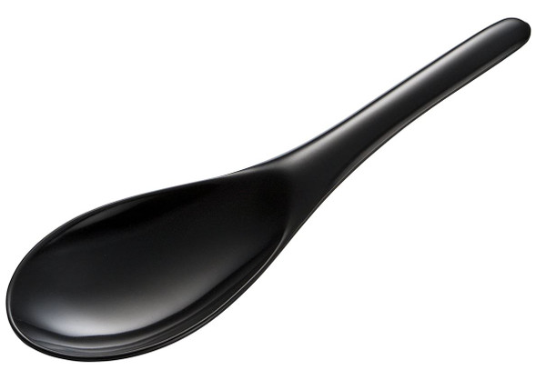 Gourmac 8.25" Melamine Rice Spoon, Black (3513BK)
