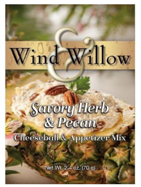 Wind & Willow Cheeseball & Appetizer Mix, Savory Herb & Pecan - Set of 2 (33109)