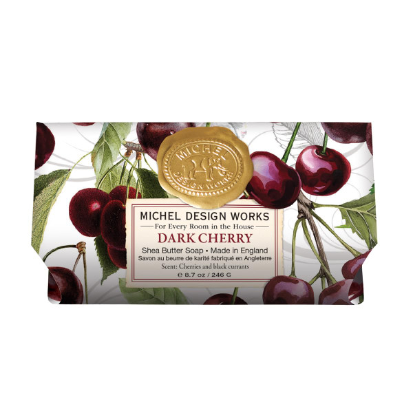 Michel Design Works Large Bath Soap Bar, Dark Cherry (802455)
