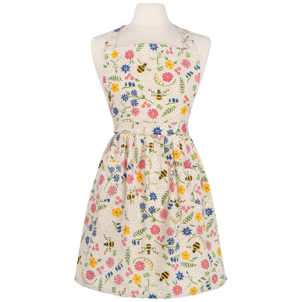 Now Designs Classic Apron, Bee Garden (NAP4154D)