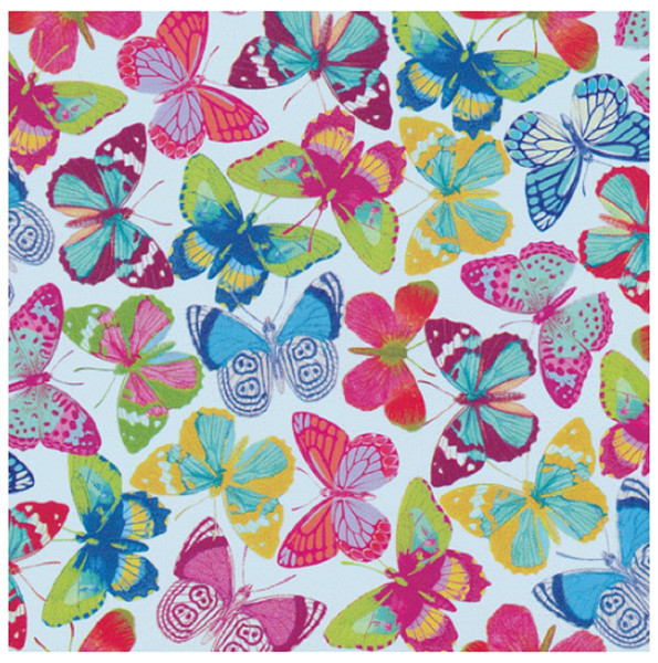 Caspari Gift Wrap Roll, Butterflies (8819RC)
