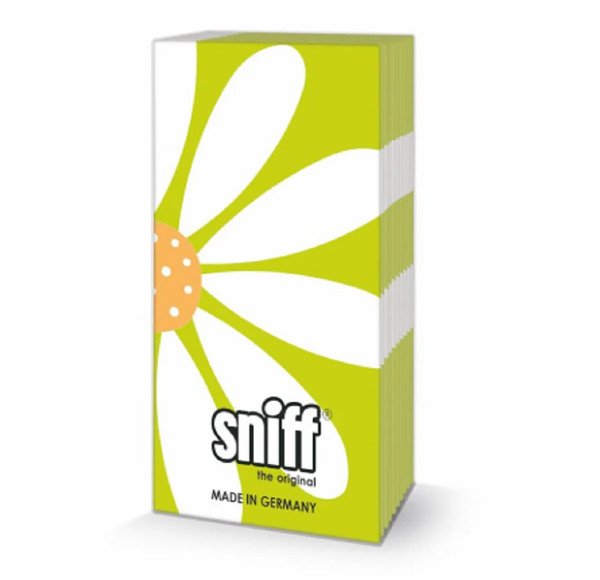 Paperproducts Design Sniff Pocket Tissues, Happy Flower, Green -2 Pack (154103072)