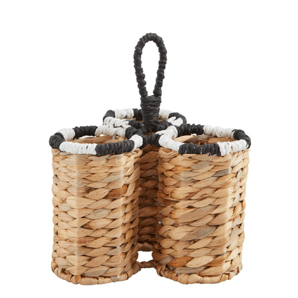 Mud Pie Stripe Woven Utensil Holder (45800072)