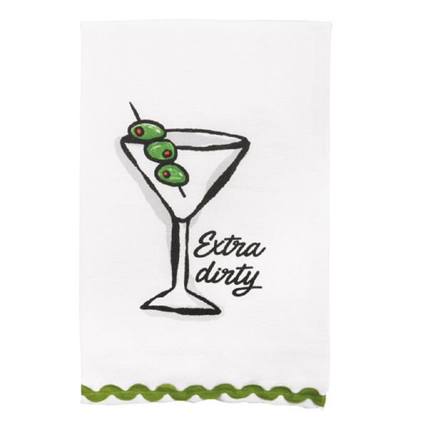 Mud Pie Martini Printed Towel (42170300E)