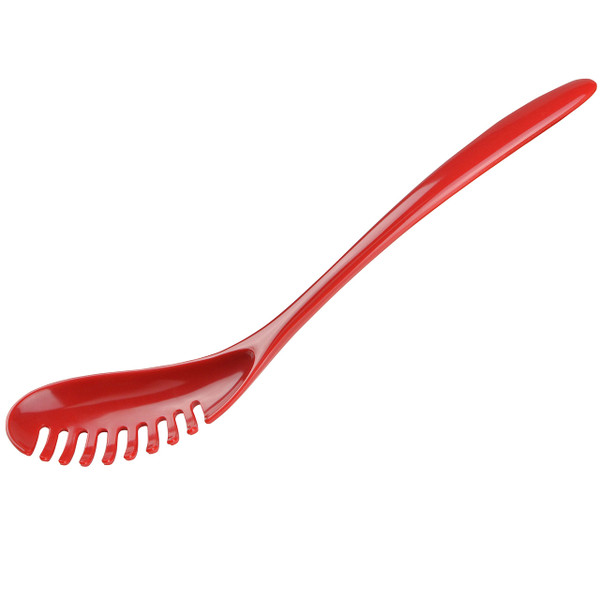 Gourmac 12.5" Melamine Pasta Spoon, Red (3534RD)