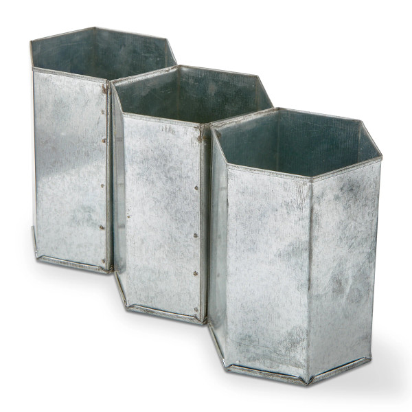 TAG Galvanized Flatware Caddy (G20930)