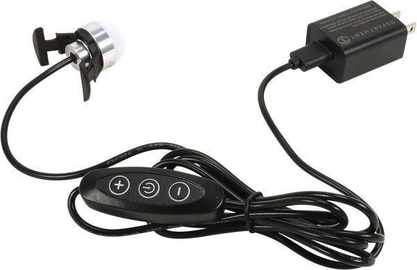 Department 56 Village Accessories Single LED Bulb with USB Cord and Power Adapter, Black (6017429)