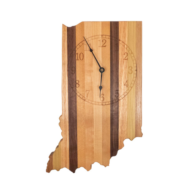 Wooden Indiana Clock (IN)