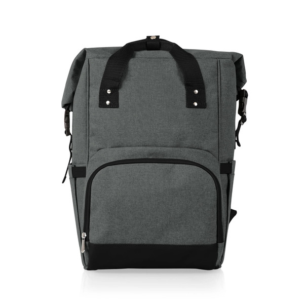 Picnic Time On The Go Roll-Top Backpack Cooler, Heather Grey (616-00105-000-0)