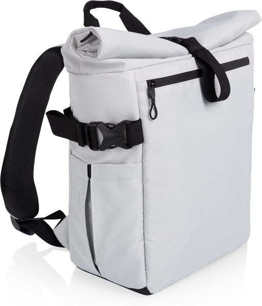 Picnic Time Tarana Roll-Top Insulated Backpack, Halo Gray (649-01-133-000-0)