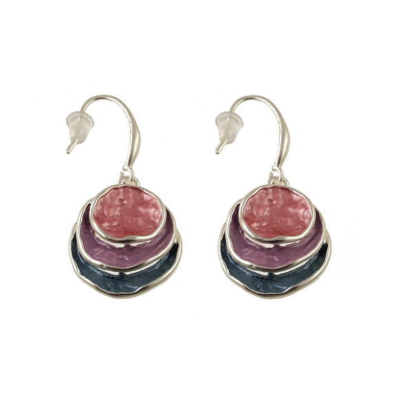 Origin Three Stack Circle Earrings - Multi Combination (5003-4)