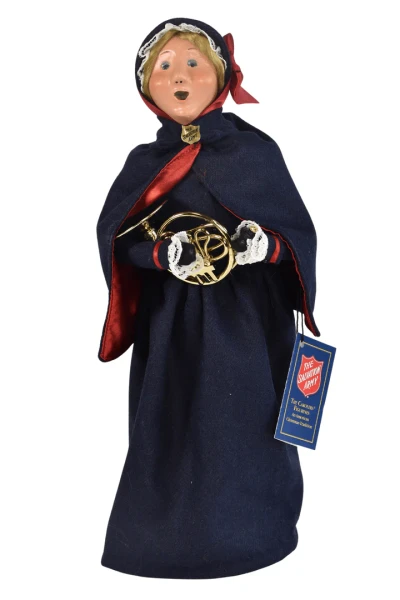 Byers' Choice Caroler, Salvation Army Woman with Horn (4411M)