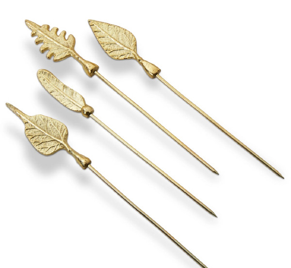 TAG Leaf Cocktail Pick Set Of 4 (G22217)
