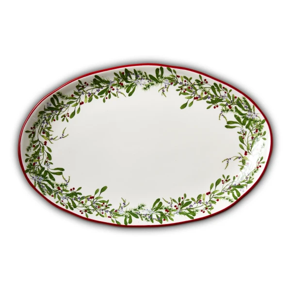 TAG Oval Platter, Winter Berries (G22110)