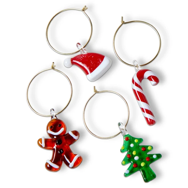TAG Wine Markers, Holiday Cheer - Set Of 4 (G22175)