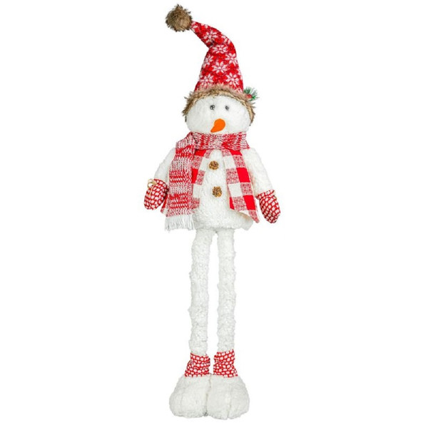 Hanna's Handiworks Snowy Snuggle Buddy Stretch Leg, with Pointed Hat (16508B)