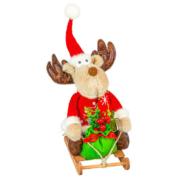Hanna's Handiworks Christmas Sweater Moose Sledder (16161)