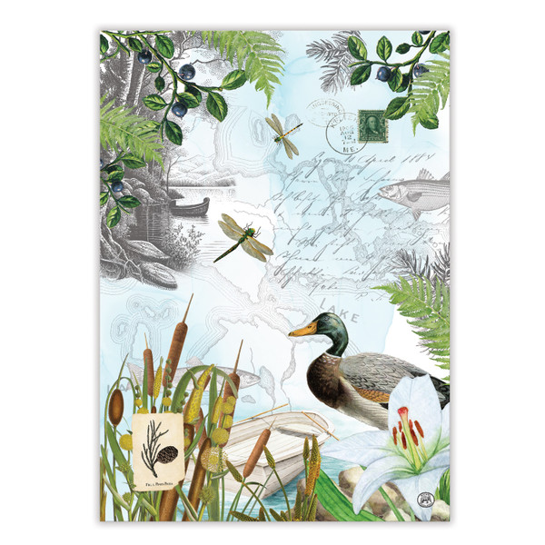 Michel Design Works Cotton Kitchen Towel, By the Lake (810429)