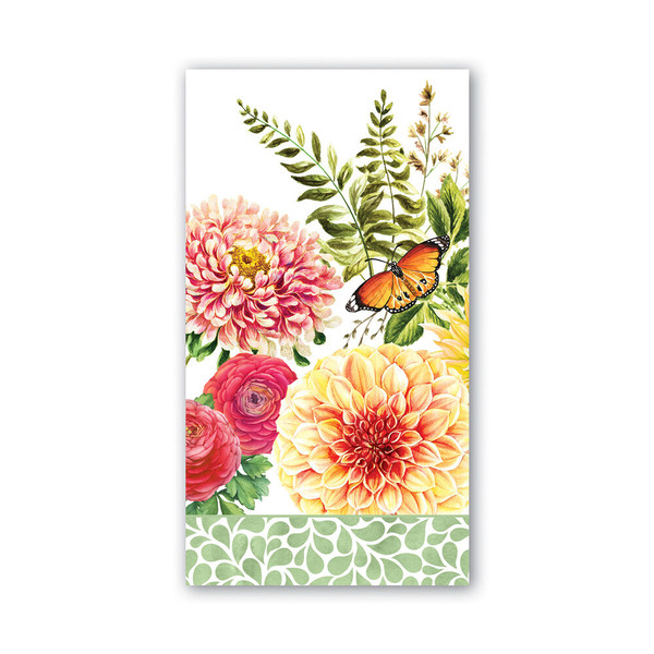 Michel Design Works Hostess Napkins, Dahlias - 2 Packs (807418)