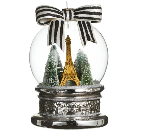 RAZ Imports EC 5.5" Midnight in Paris Globe Ornament (4653232)