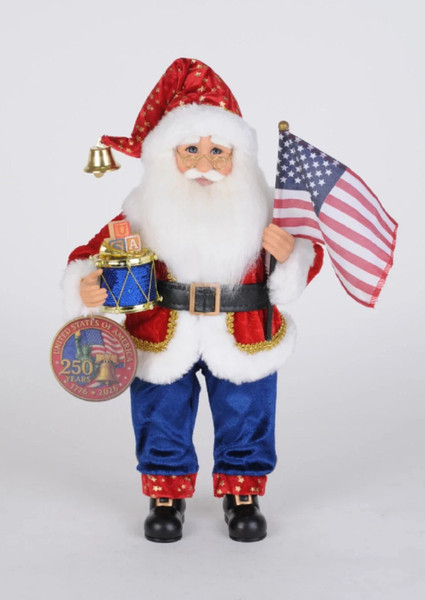Karen Didion Stars & Stripes Santa (CC14-17)