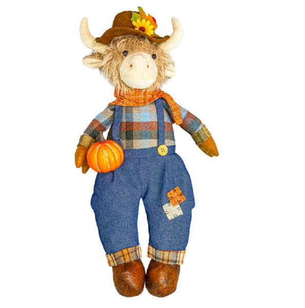 Hanna's Handiworks Sharecropper Cow Dangle Leg with Overall Outfit (46170A)