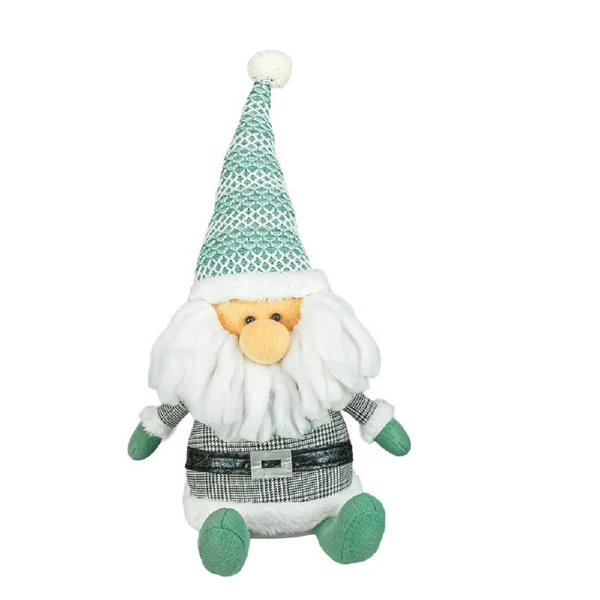 Hanna's Handiworks Snowy Sage Gnome Sitter with Gray Coat (16319A)
