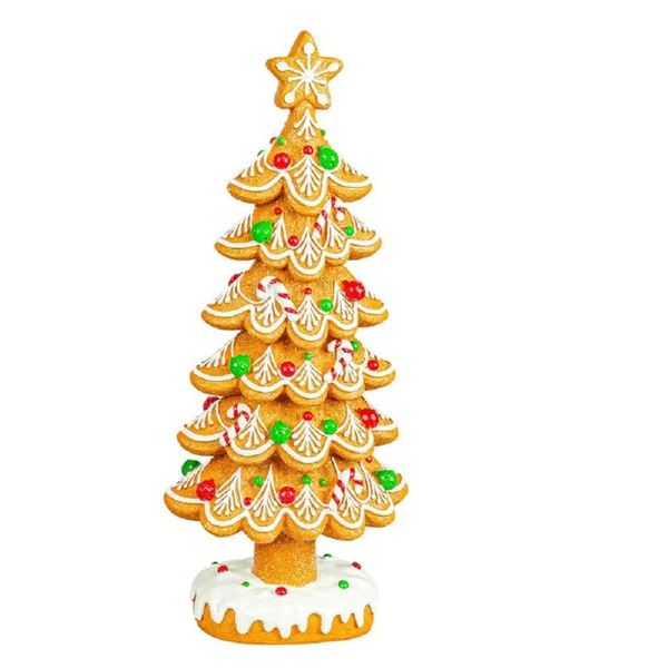 Hanna's Handiworks Elaborate Gingerbread Christmas Tree, 15" (16218A)