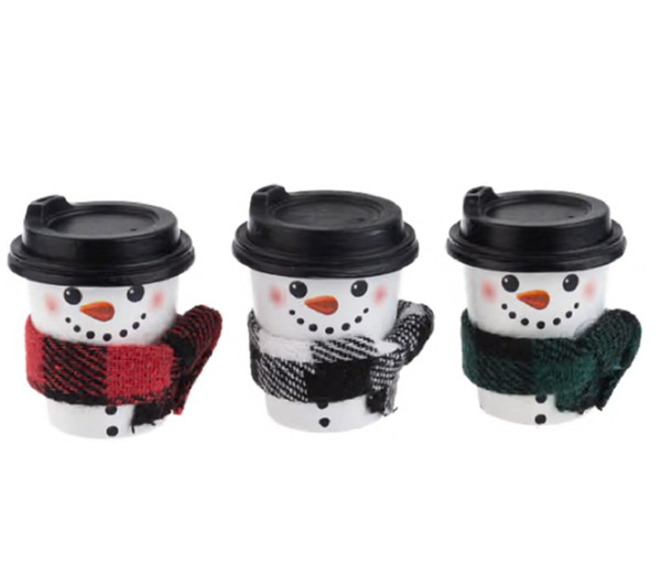 Ganz Cup of Cheer Snowman Charm, Set of 3 (EX24849)
