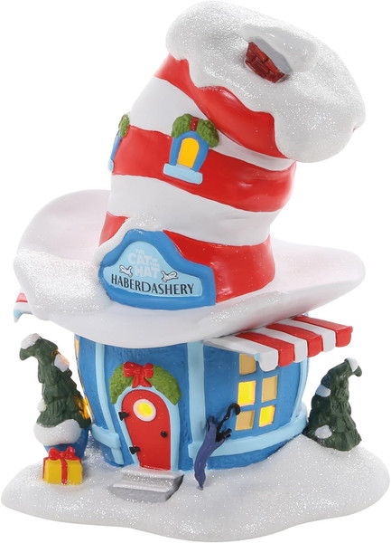 Department 56 Grinch Village, Cat In The Hat Haberdashery (6018385)
