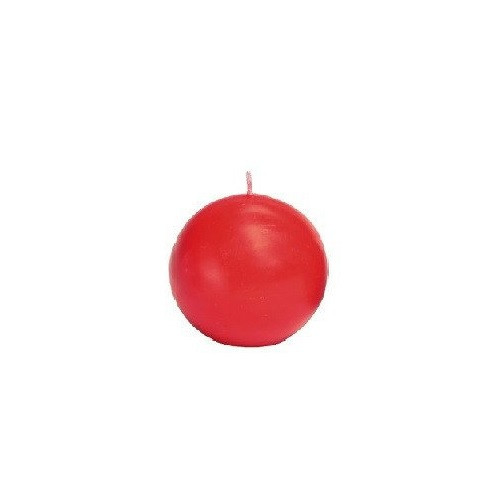 Biedermann & Sons Ball Candle, Red- 2.5" (CBC60RD)
